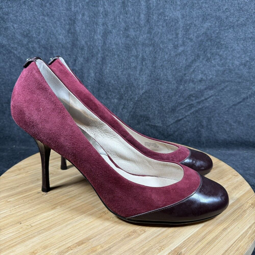 Michael Kors Stiletto Pumps Heels Womens‎ 10.5 M Red Suede